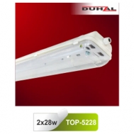 Máng đèn chống thấm T5 2x28W TOP-5228 Duhal